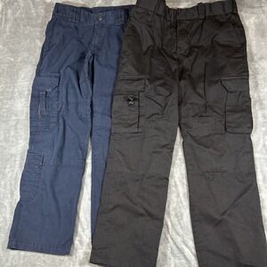 LOT OF 2-5.11 & Rothco Tactical Womens Cargo Utility Pants Sz 12 Blue Black Work